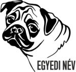  Egyedi neves Mopsz matrica