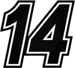  14-es tuningszám matrica