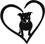  Pitbull szeretet matrica