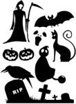  Halloween szett matrica