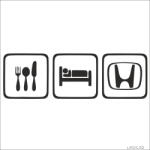  Eat Sleep Honda matrica