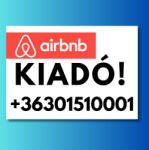  Airbnb kiadó tábla
