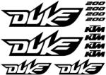 KTM Duke 200 matrica szett