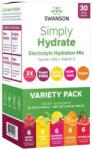 SWANSON Simply HYDRATE | Sugar Free Electrolyte Hydration Mix - Variety Pack [30 Сашета] Микс
