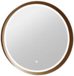  Tükör COPEN 600 mm átmérőjű, LED világítás, arany színű alumínium keret (56, 5 mm) (C-06-100G)