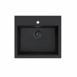  MILO RETTO 56x51 gránit mosogató Lava stone színben (RET-L-1KBO)