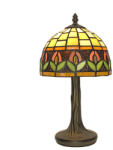 Tiffany Lighting TIF-1155 Tiffany asztali lámpa, búra átmérő 20cm (42180rt)