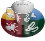 ABYSTYLE Комплект ABYSTYLE HARRY POTTER Mirror mug & plate set Sorted, Чаша, Подложка с емблеми (ABYSTYLE-MMP005) - topmall