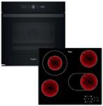 Whirlpool WOI4S8PM2SBA Beépíthető sütő + Whirlpool AKT 8190/BA Beépíthető kerámia főzőlap