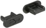 Delock 64007 Porvédo USB 2.0 Micro-B kimenethez fogantyú nélkül 10 darab fekete (64007)