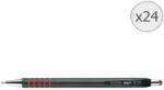 AIHAO EVOffice 567 golyóstoll, mechanikával és piros fém kiegészítőkkel, 24 db (AH567RO/24)