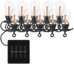 EMOS LED kültéri-beltéri lánc napelemmel, 10 db party égő, 5 méter, vintage (DCPV02) (DCPV02)