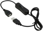 PremiumCord USB Táp Fekete 1m kupaasw1 (kupaasw1)