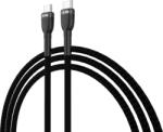 Dyras CAB-X168B, 3 A, 1 m, USB-C / USB-C, Fekete USB kábel (DYR CAB-X168B)
