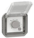 Legrand Plexo 55 elektronikus szobatermosztát, szürke - 069508L (069508L)