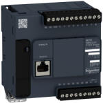 Schneider Electric Modicon M221 - TM221C16T - gépvezérlő PLC, 16 I/O, tranzisztor (source) kimenet, RS232/RS485, 24 VDC (TM221C16T)