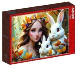 Alipson Puzzle 500 db-os puzzle - Lady and Bunnies (50129) (50129)