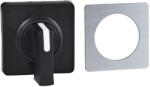 Schneider Electric Harmony K1, K2 - KBC1H - működtető fej 45 x 45 mm - fémszínű - fekete kar - üres: gravírozáshoz előkészítve (KBC1H)