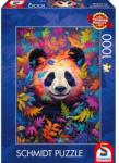 Schmidt Spiele 1000 db-os puzzle - Panda in a rainbow-coloured forest (59781) (59781)