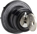 Schneider Electric Harmony K1, K2 - KBA1S - működtető fej with bezel Ø 29 mm, műanyagfémes kivitelben - kulcs Ronis 8R1 (KBA1S)