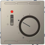 Schneider Electric Merten System Design - MEG5760-6050 - Szobatermosztát, kapcsolóval, 250 V, 10A, nikkel (MEG5760-6050)