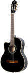 Ortega Guitars RCE145LBK elektro-klasszikus gitár, balkezes, fekete, tokkal