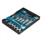 GROSS 7db 8-19mm csuklós racsnis csillagvillás kulcskészlet, PROFESSIONAL (14891) (14891)