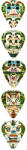 Ortega KEIKI KPTM-25RF Totem pengető készlet, 25 db