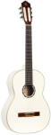 Ortega Guitars R121SNWH Klasszikus vékony nyakú gitár, 4/4-es méret, fehér, tokkal