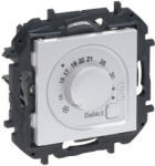 Legrand Niloé Step szobatermosztát, 8A, alumínium - 863341B (863341B)
