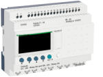 Schneider Electric Zelio Logic - SR3B261JD - programozható relé, bővíthető, LCD kijelző, 10 DI + 6 DI/AI, 10 DO relés, belső órával, 12 VDC (SR3B261JD)