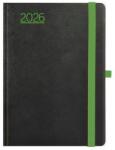 TopTimer Naptár, tervező, A5, napi, TOPTIMER, Nero , fekete-zöld (NKN021ZU) - papirdepo