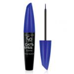 Golden Rose Cat's Eyes Liner Creion de ochi rezistent la apă cu o pensulă moale pentru aplicare precisă Matte Blue