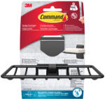 3M Command Fürdőszobai szappantartó, 2 db rögzítőcsíkkal, matt fekete, 9, 5×8, 8 cm (7100352593)