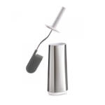 Joseph Joseph Perie de toaleta Joseph Joseph Flex 70517, Cap flexibil in forma de D, Otel inoxidabil, Alb/Inox (Flex 70517)