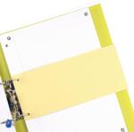 Oxford Separatoare biblioraft Blue Angel 105x240mm galbene, set 100 (100205026)