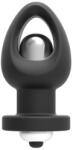 Guilty Toys Dop Anal cu Glont Vibrator Detasabil, Silicon si ABS, Negru, 6.7 cm, Guilty Toys