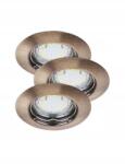 Rábalux Led süllyesztett spotlámpa Lite 3x3W 720lm 3000K IP40 3 darabos szett (1048)