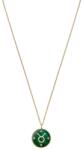 Fossil Colier Fossil zodia taur cu malachit si cubic zirconia JF04839710