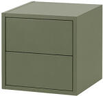 Leziter Boxie - 2 Fiókos Zöld Fali Szekrény - 40x40x37 cm - pepita - 32 568 Ft