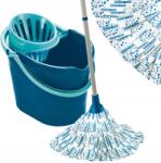 Leifheit Classic felmosó szett, 12L vödör, 120cm rúd, viszkóz csíkok (56792)