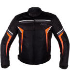 BOS Motoros kabát BOS Laganas Fekete/Narancssárga 5XL