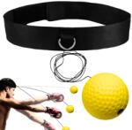 inSPORTline Reflex boksz labda fejre fejpánttal inSPORTline Respell Light 18g, javítja a szem-kéz koordinációt, állítható méretű fejpánt, rugalmas zsinór (29528)