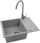 Kuchinox Set chiuveta de granit si baterie, Kuchinox Bon S49B513Y, culoare gri