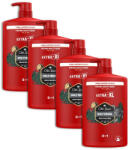 Old Spice Wolfthorn 3 az 1-ben Tusfürdő és Sampon (4x1000 ml)