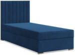 GreenSite Agen Egyszemélyes Ágy, Bársony, Ágyneműtartóval, Kék - fizz