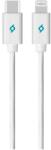 Ttec Кабел MFI Lightning - Type C Charge / Data Cable, 150cm - Бял
