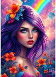 Alipson Puzzle 50215 - Rainbow Girl - 500 db-os puzzle (50215)