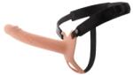 Hidden Desire Dorinta Ascunsa Infern Strap-on cu Dildo Realist 20cm Scobit Gol in Interior cu Inel de Prindere de Testicule si Vibratii Natural - sexshop - 249,95 RON
