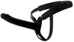 Hidden Desire Dorinta Ascunsa Infern Strap-on cu Dildo Realist 20cm Scobit Gol in Interior cu Inel de Prindere de Testicule Negru